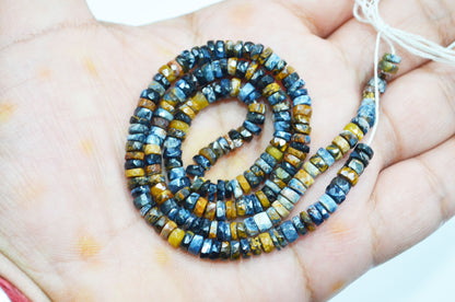 Natural Pietersite Heishi Tyre Shape Beads , 16 Inches , 4.50 - 5 mm , 32146