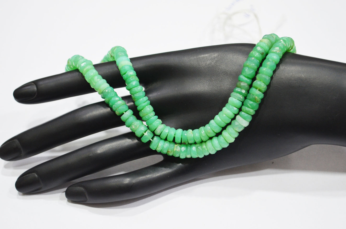 Natural Chrysoprase Heishi Tyre Shape Beads , 16.50 Inches , 6.50 - 7 mm , 32149