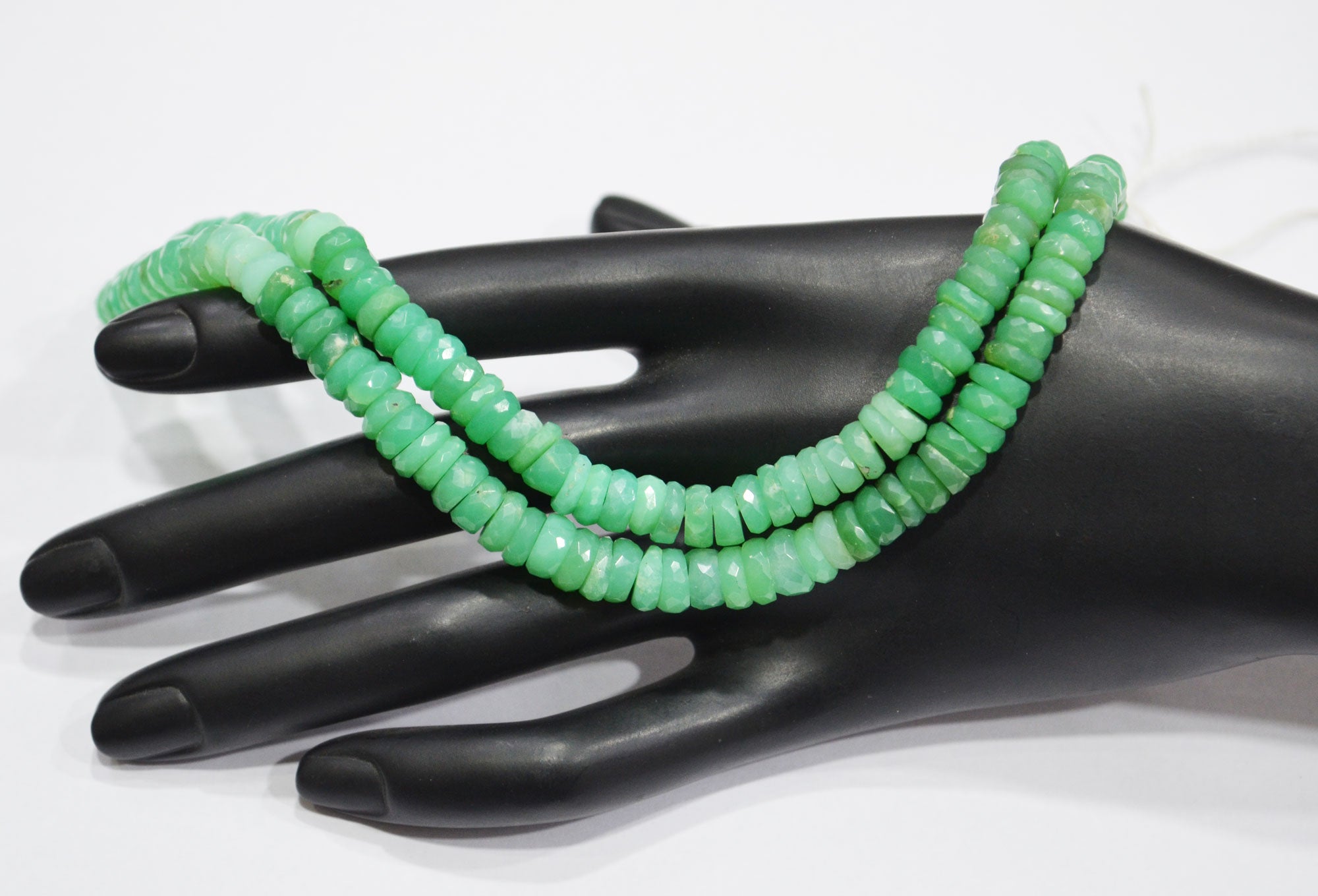 Natural Chrysoprase Heishi Tyre Shape Beads , 16.50 Inches , 6.70 - 7.30 mm , 32151