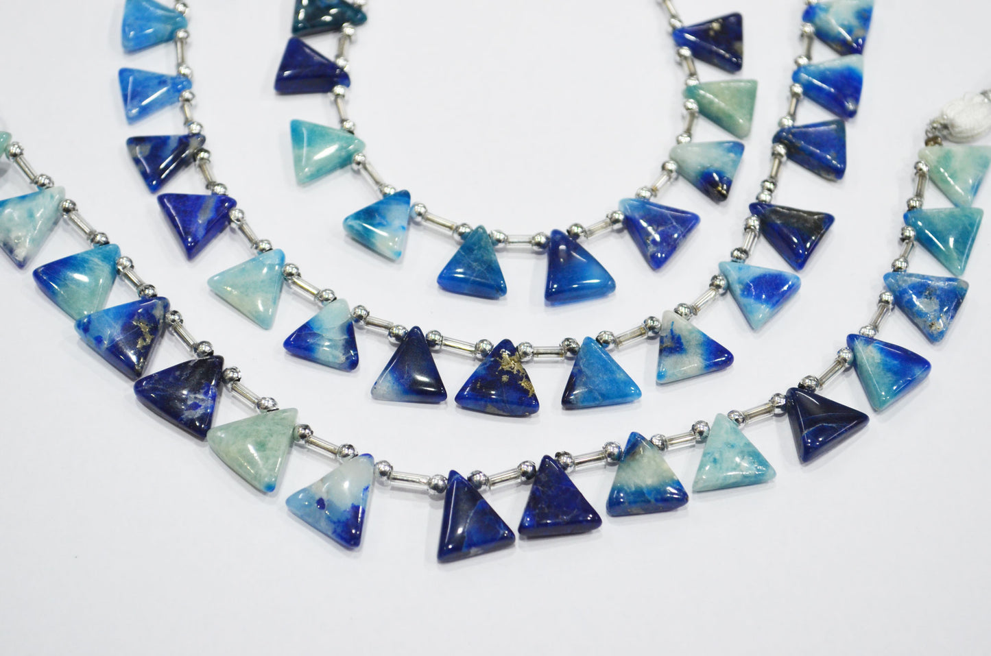 Natural Afghanite Trillion Shape Beads , Sold By Strand , 8 Inches , 12x12 - 13x13.50 mm , 32167