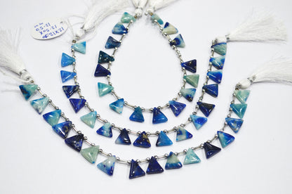 Natural Afghanite Trillion Shape Beads , Sold By Strand , 8 Inches , 12x12 - 13x13.50 mm , 32167