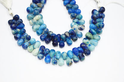 Natural Afghanite Tear Drops Shape Beads , Sold By Strand , 8 Inches , 8x11 - 9x13 mm , 32176