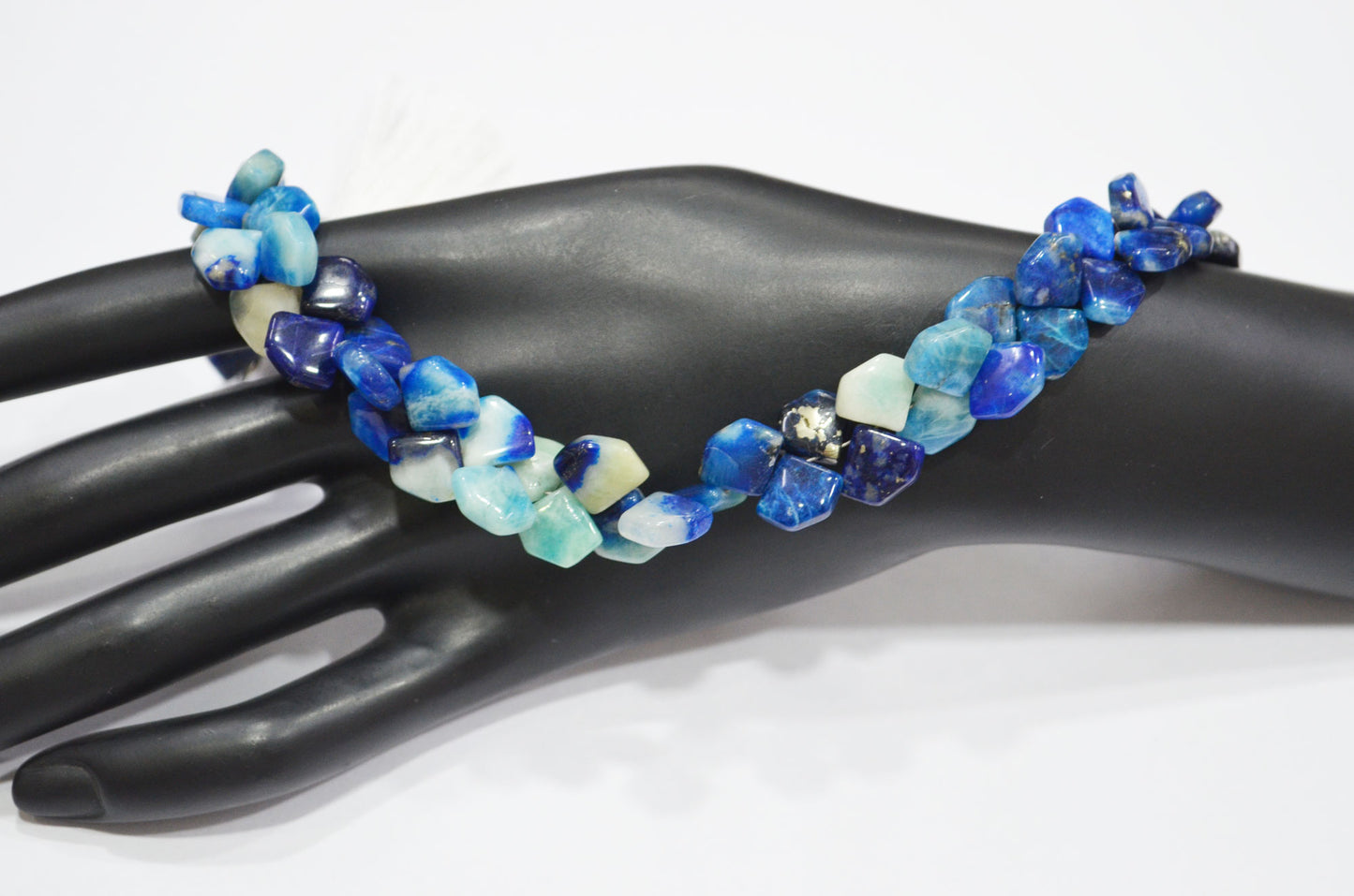Natural Afghanite Fancy Shape Beads , 8 Inches , 9x10 - 10x11 mm , 32177