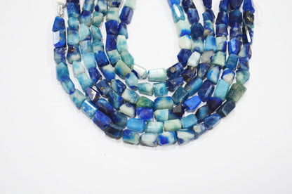 Natural Afghanite Laser Cut Nuggets Shape Beads , Sold By Strand , 8 Inches , 6x8 - 7.50x11 mm , 32180