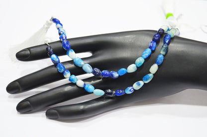 Natural Afghanite Nuggets Shape Beads , 8 Inches , 6x8 - 6x10 mm , 32185