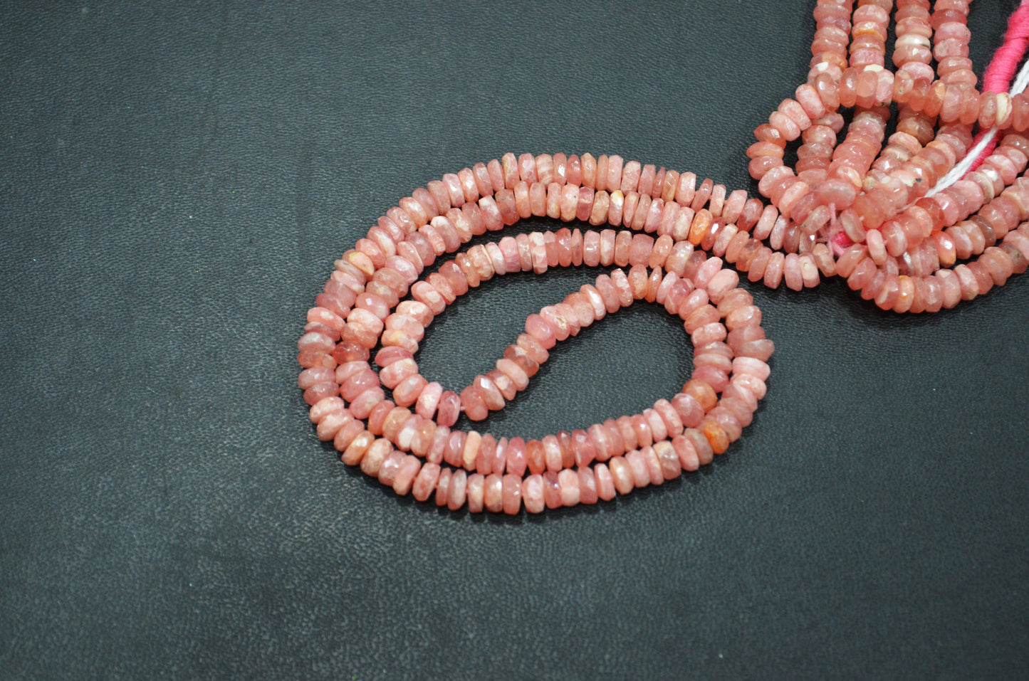 Natural Rhodocrosite Heishi Tyre Shape Beads , Sold By Strand , 16 Inches , 5 - 5.25 mm , 32197