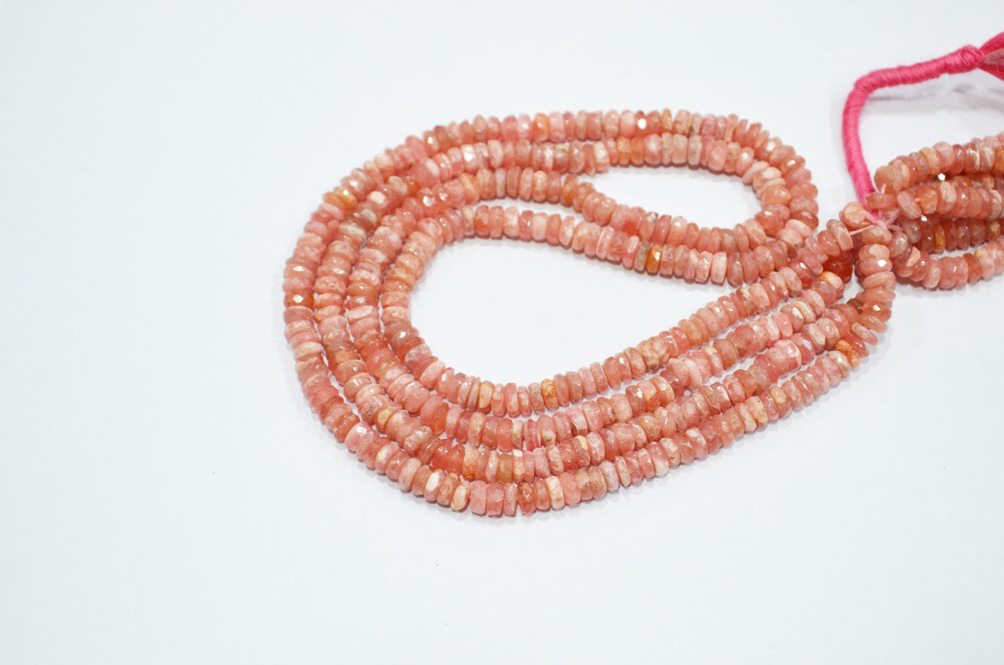 Natural Rhodocrosite Heishi Tyre Shape Beads , Sold By Strand , 16 Inches , 5 - 5.25 mm , 32197