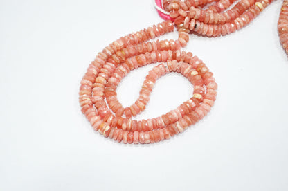 Natural Rhodocrosite Heishi Tyre Shape Beads , Sold By Strand , 16 Inches , 6 mm , 32199