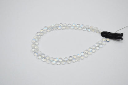 Natural Rainbow Moonstone Heart Shape Beads , 9 Inches , 4.50x4.50 - 5x5 mm , 32215