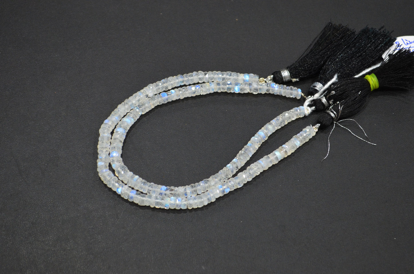 Natural Rainbow Moonstone Heishi Tyre Shape Beads , Sold By Strand , 8 Inches , 5 mm , 32231