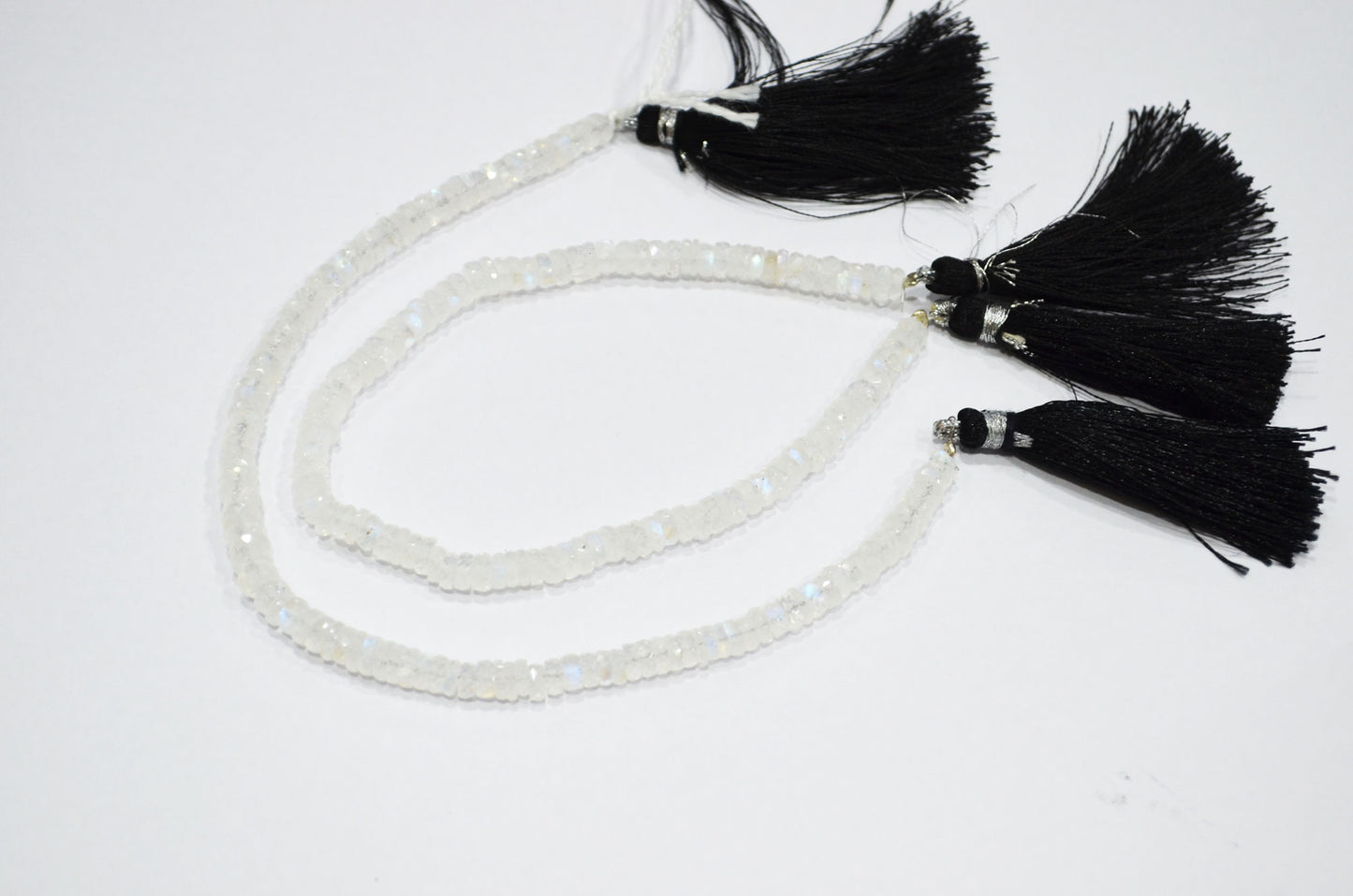 Natural Rainbow Moonstone Heishi Tyre Shape Beads , Sold By Strand , 8 Inches , 5 mm , 32231