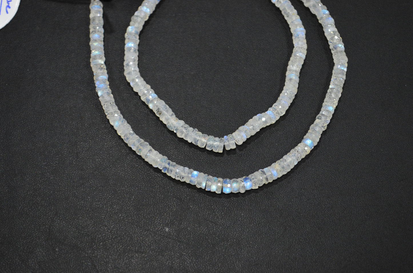 Natural Rainbow Moonstone Heishi Tyre Shape Beads , Sold By Strand , 8 Inches , 5 mm , 32231