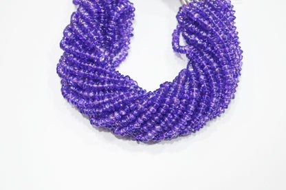 Rainbow Pearl Purple Coated Natural Rock Crystal Uneven Button Shape Smooth Beads , Sold By Strand , 18 Inches , 4.25 - 4.50 mm , 32245