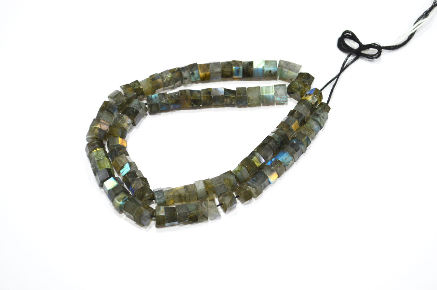 Labradorite Bolts Shape Beads , 18 Inches , 6.50 - 8 mm , 32264