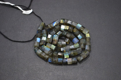 Labradorite Bolts Shape Beads , 18 Inches , 6 - 7.50 mm , 32265