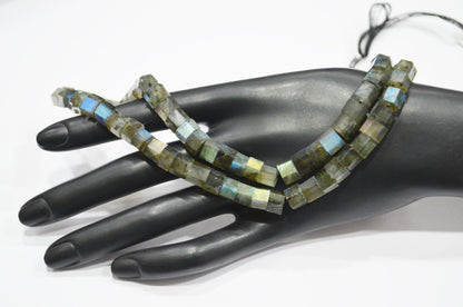 Labradorite Bolts Shape Beads , 18 Inches , 6 - 7.50 mm , 32265