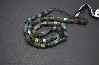 Labradorite Bolts Shape Beads , 18 Inches , 6 - 7.50 mm , 32265