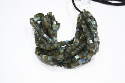 Labradorite Bolts Shape Beads , Sold By Strand , 18 Inches , 7.50 - 8 mm , 32267