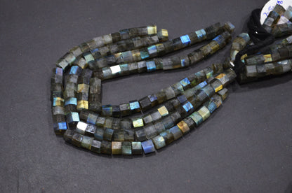 Labradorite Bolts Shape Beads , Sold By Strand , 18 Inches , 7.50 - 8 mm , 32267