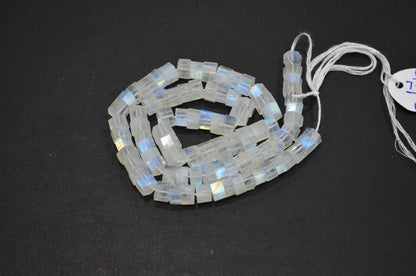 Natural Rainbow Moonstone Bolts Shape Beads , 17.50 Inches , 7 - 8 mm , 32269