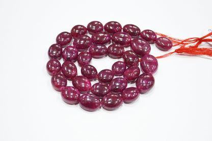 Dyed Ruby Oval Nuggets Shape Beads , 16 Inches , 9.50x12 - 12x15 mm , 32283