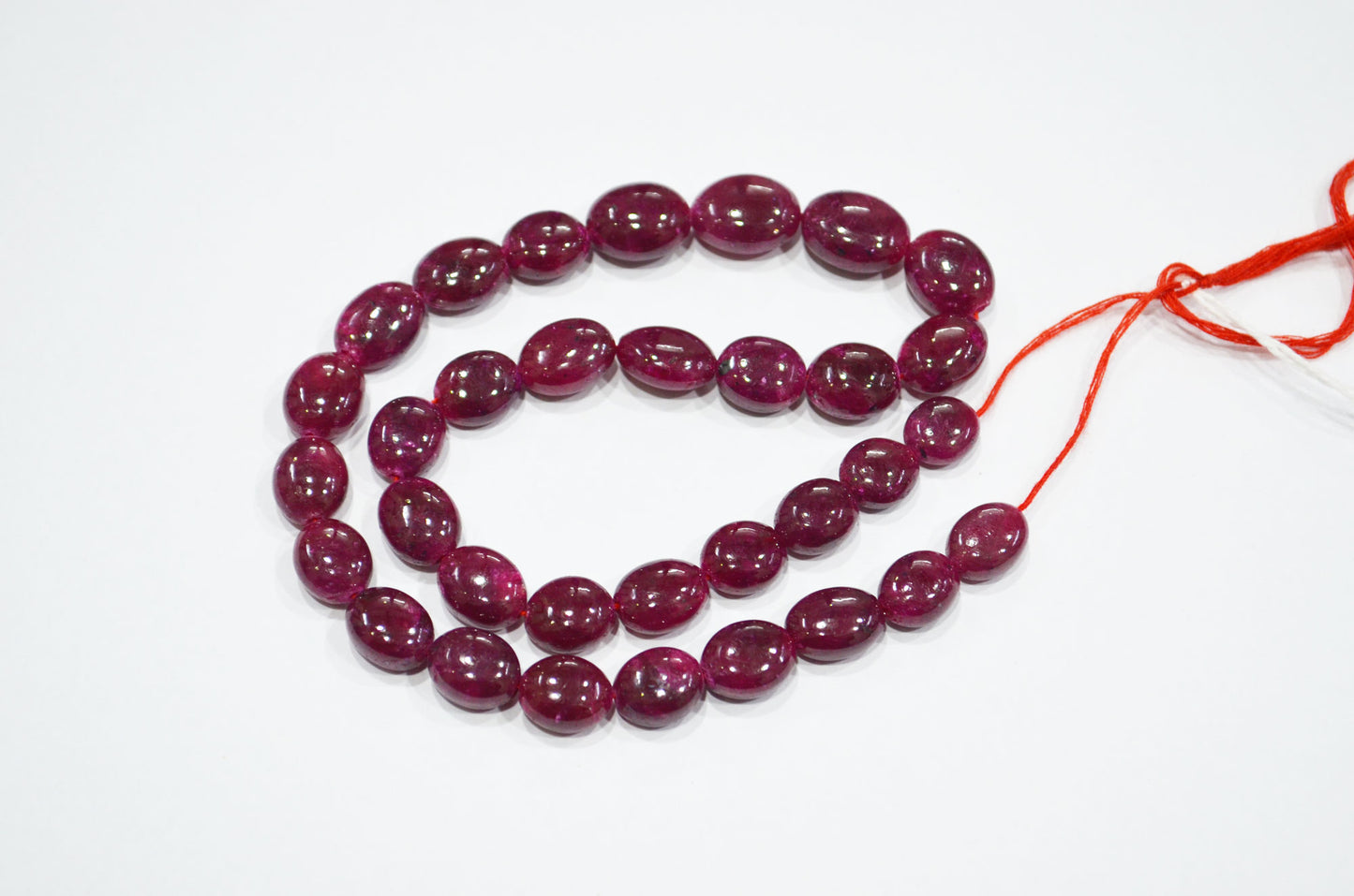 Dyed Ruby Oval Nuggets Shape Beads , 16 Inches , 9.50x12 - 12x15 mm , 32283