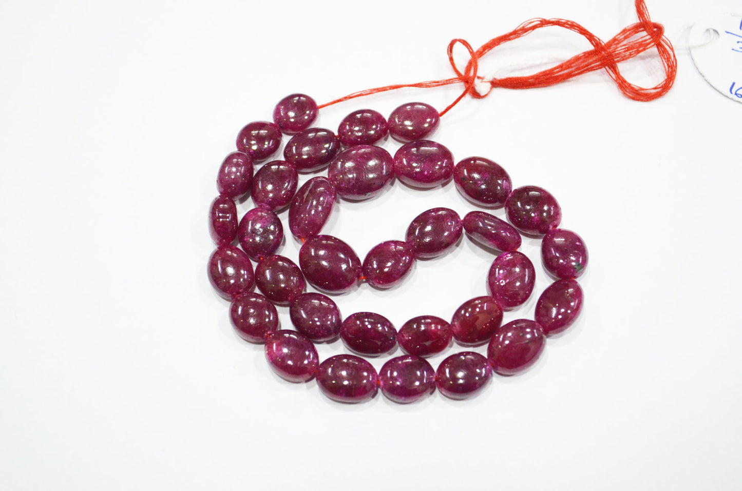Dyed Ruby Oval Nuggets Shape Beads , 16 Inches , 9.50x12 - 12x15 mm , 32283