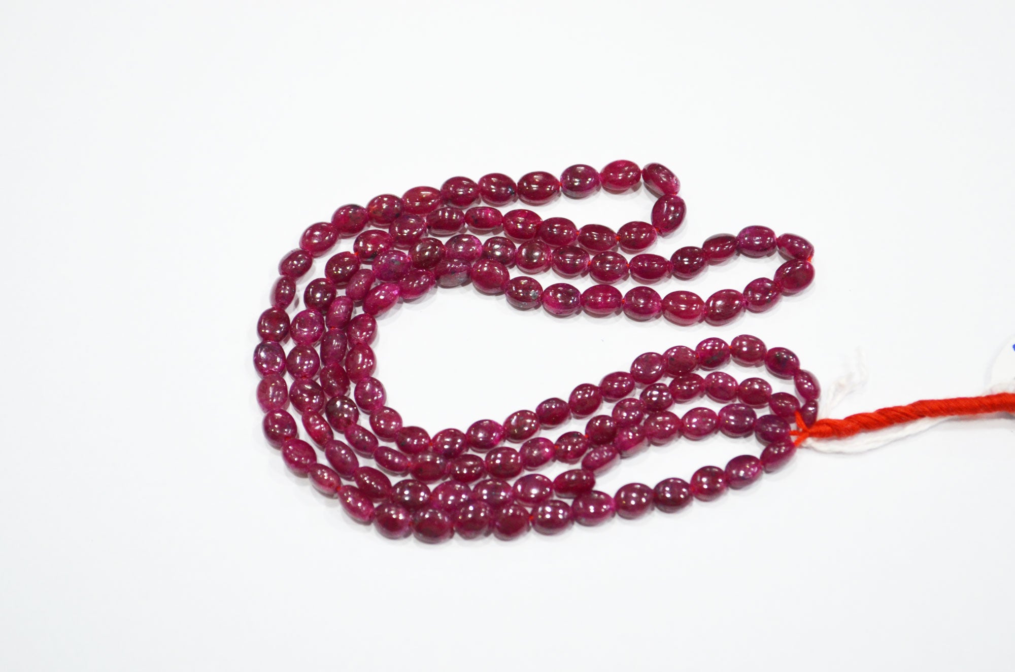 Dyed Ruby Oval Nuggets Shape Beads , Sold By Strand , 16 Inches , 5x6.50 - 6.50x8.50 mm , 32290