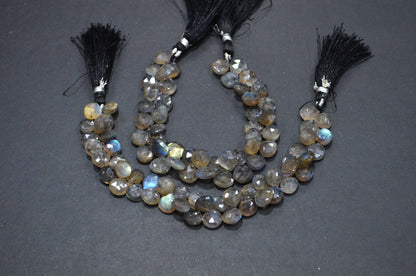 Labradorite Heart Shape Beads , Sold By Strand , 7 Inches , 9x9 - 9.50x9.50 mm , 32331