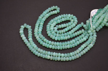 Chrysoprase Chalcedony Carved Melon Shape Beads , Sold By Strand , 7 - 7.50 mm , 16 Inches , 32351