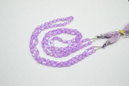 Mystic Lavender Coated Rainbow Moonstone Oval Shape Beads , Sold By Strand , 16 Inches , 4x6 - 5x7 mm , 32361