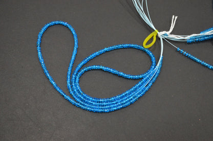 Neon Apatite Faceted Rondelle Shape Beads , Sold By Strand , 13 Inches , 2 - 3.25 mm , 32387