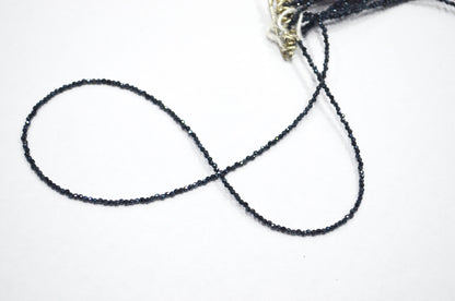 Mystic Diamond Coated Black Spinel Faceted Round Shape Beads , Sold By Strand , 15.50 Inches , 2 mm , 32417