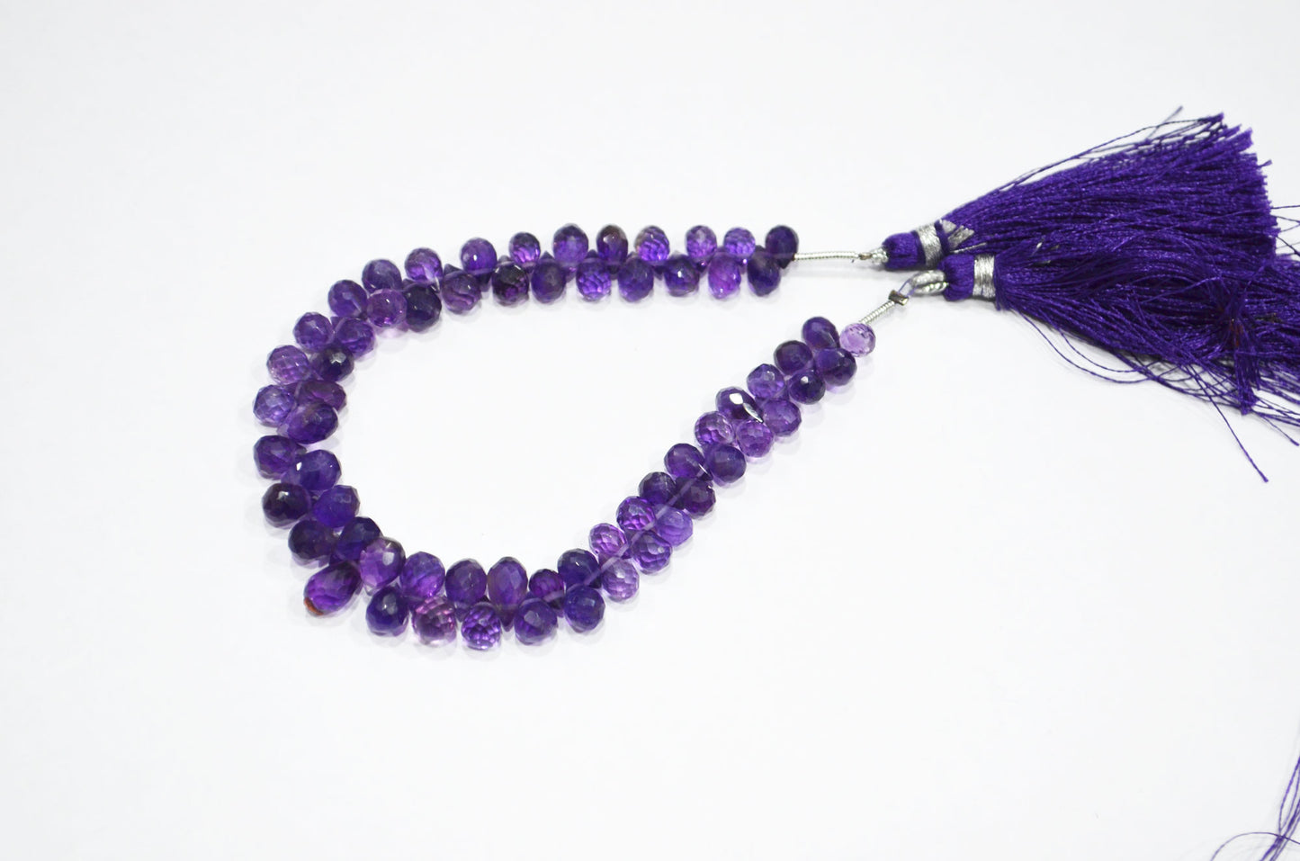 Natural Amethyst Side Drill Tear Drops Shape Beads , Sold By Strand , 4.50x6 - 5x8 mm , 7" , 32423