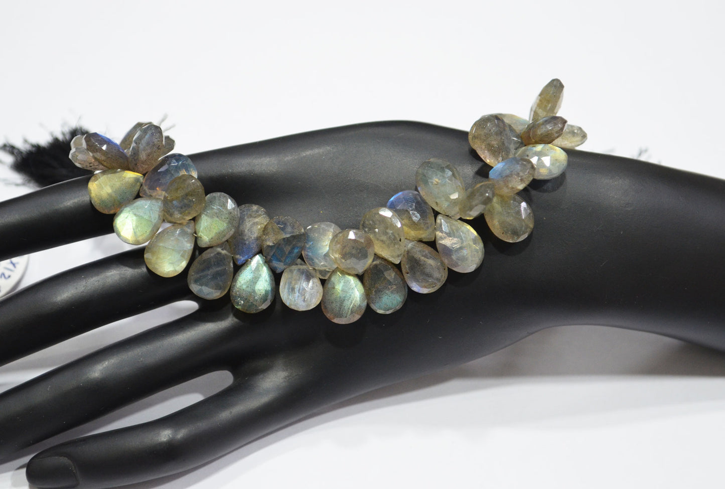 Labradorite Pear Shape Beads , 7 Inches , 9x12 - 9.50x13 mm , 32463
