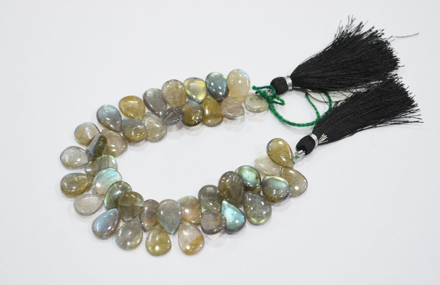 Labradorite Smooth Pear Shape Beads , 7 Inches , 9.50x12 - 9.50x12.50 mm , 32525