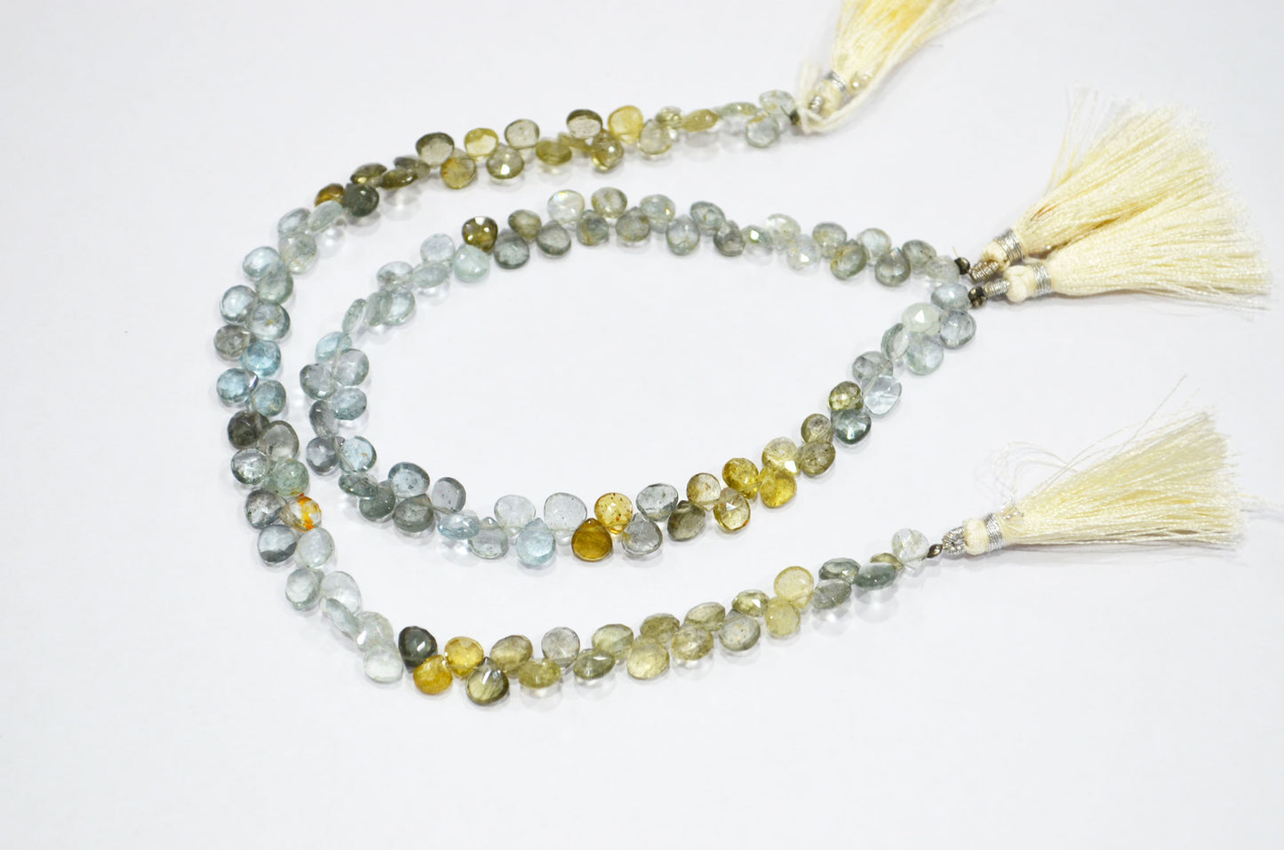 Natural Moss Aquamarine Heart Shape Beads , Sold By Strand , 5x5 - 6x6 mm , 9" , 32559