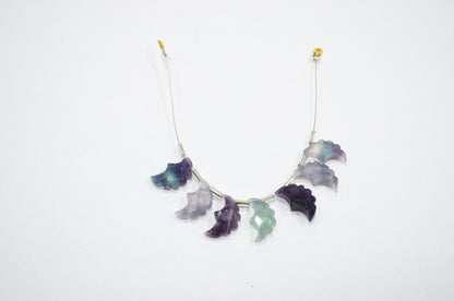 Natural Multi Fluorite Half Moon Crescent Shape Beads , Sold By Strand , 7 Pieces In A Strand , 9x15 - 10x16 mm , 32566