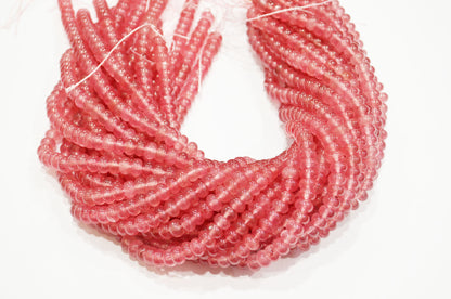 Plum Jade Smooth Rondelle Shape Beads , Sold By Strand , 8 mm , 15" , 32573