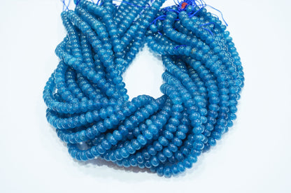Apatite Jade Smooth Rondelle Shape Beads , Sold By Strand , 8 mm , 15" , 32578