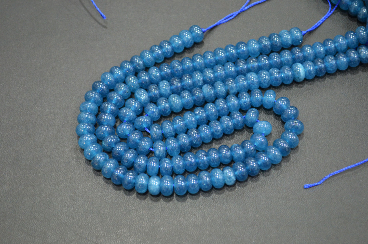 Apatite Jade Smooth Rondelle Shape Beads , Sold By Strand , 8 mm , 15" , 32578