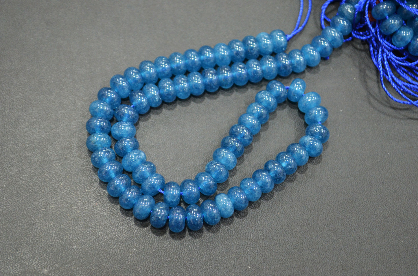 Apatite Jade Smooth Rondelle Shape Beads , Sold By Strand , 8 mm , 15" , 32578