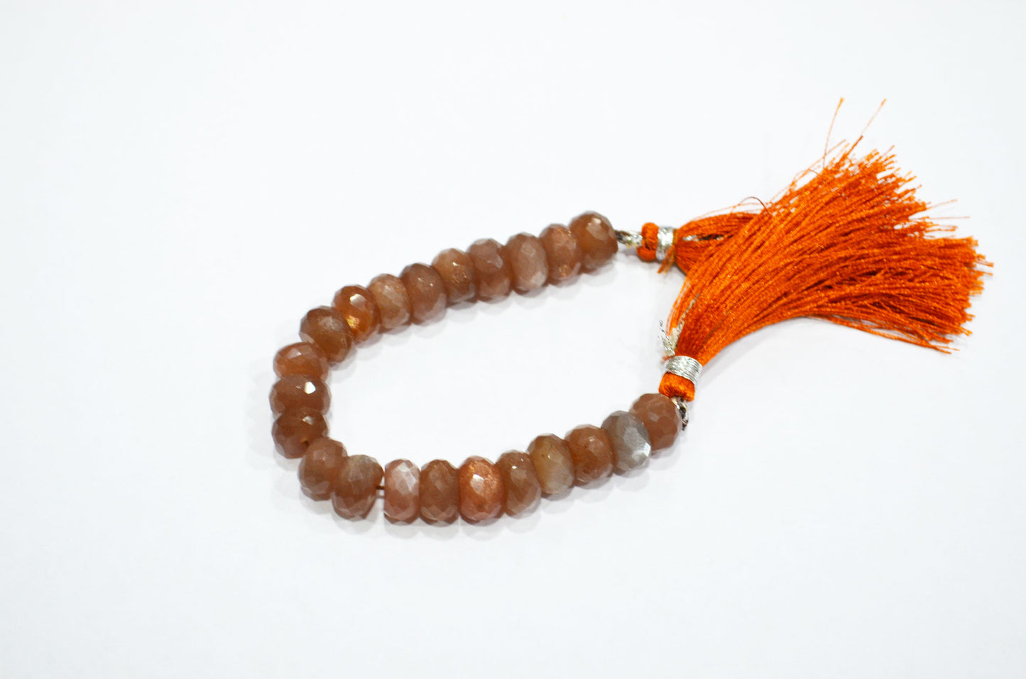 Chocolate Moonstone Faceted Rondelle Shape Beads , Sold By Strand , 5 Inches , 9 - 9.50 mm , 32581