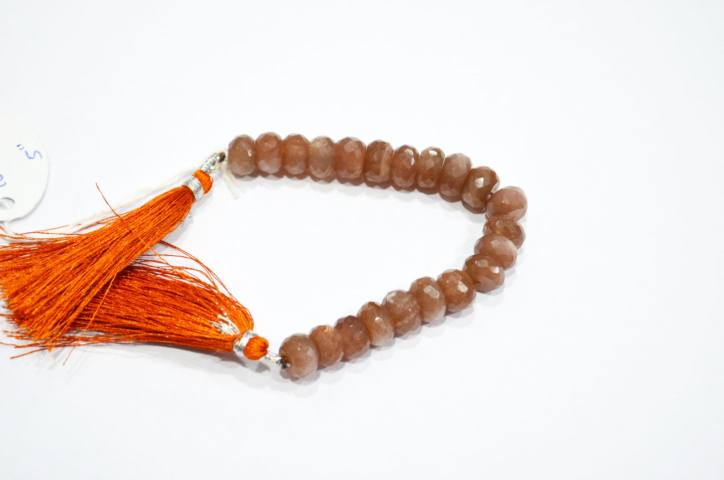 Chocolate Moonstone Faceted Rondelle Shape Beads , Sold By Strand , 5 Inches , 9.50 - 10 mm , 32585