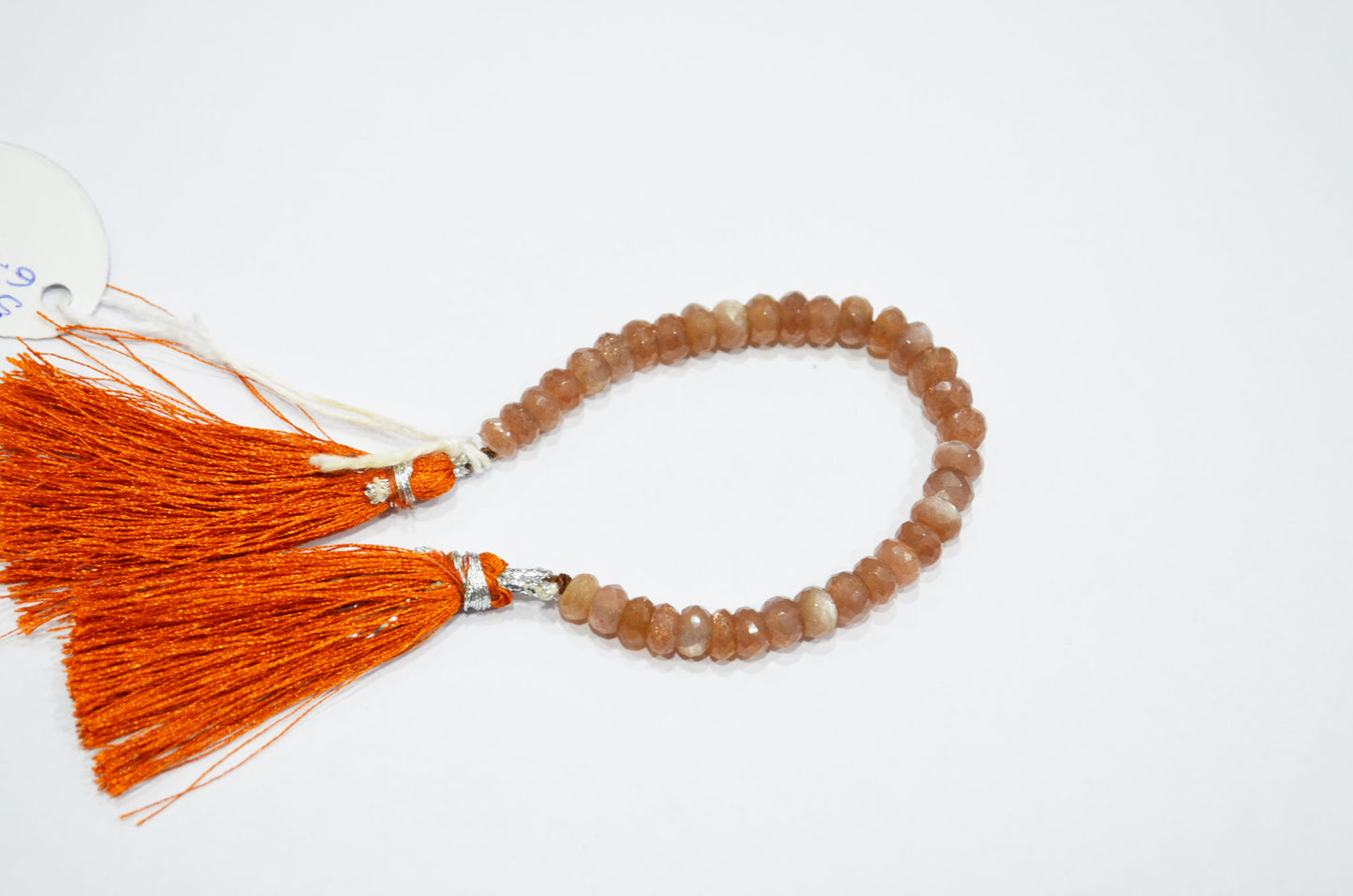 Chocolate Moonstone Faceted Rondelle Shape Beads , Sold By Strand , 5 Inches , 5 - 6 mm , 32587