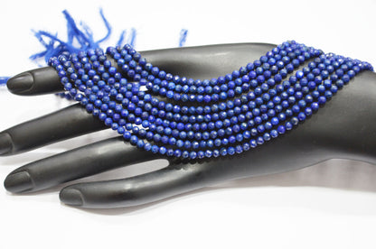 Natural Lapis Lazuli Round Shape Beads , Sold By Strand , 3.50 mm , 12.50 Inches , 32591