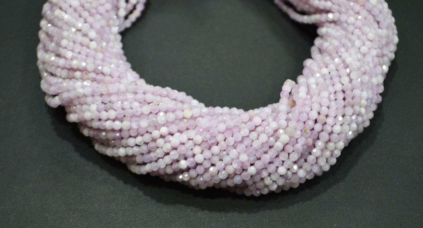 Lavender Quartz Faceted Round Shape Beads , Lavender Quartz Faceted Beads , Sold By Strand , 15.50 Inches , 3.25 mm , 32592