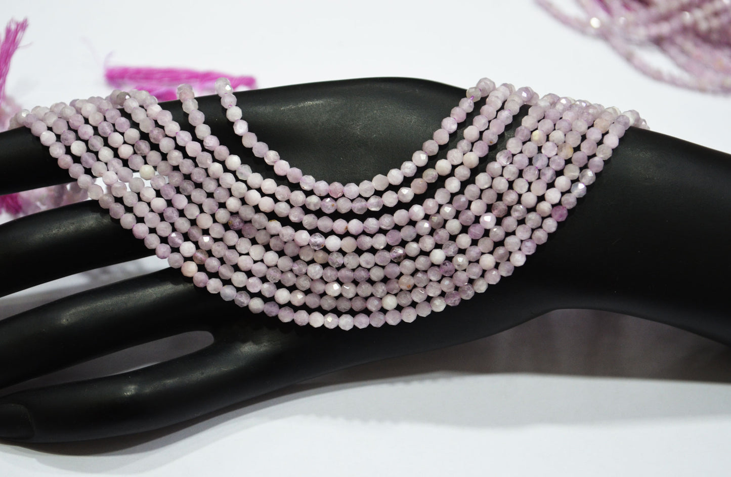Lavender Quartz Faceted Round Shape Beads , Lavender Quartz Faceted Beads , Sold By Strand , 15.50 Inches , 3.25 mm , 32592