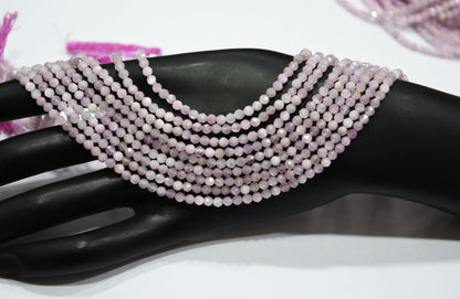 Lavender Quartz Faceted Round Shape Beads , Lavender Quartz Faceted Beads , Sold By Strand , 15.50 Inches , 3.25 mm , 32592