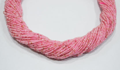 Cherry Blossom Quartz Faceted Round Shape Beads , Sold By Strand , 15.50 Inches , 2 mm , 32595